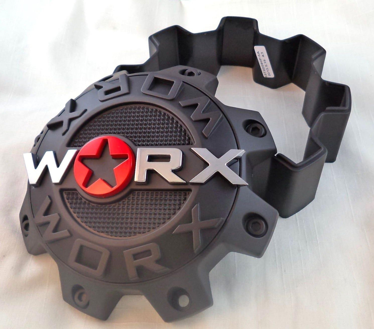 WRX-8808LSB / WORX Alloy 8-Lug Satin Black Bolt On Center Cap (1Pc)