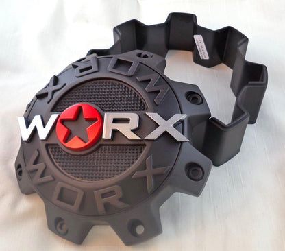 WRX-8808LSB / WORX Alloy 8-Lug Satin Black Bolt On Center Cap (1Pc)