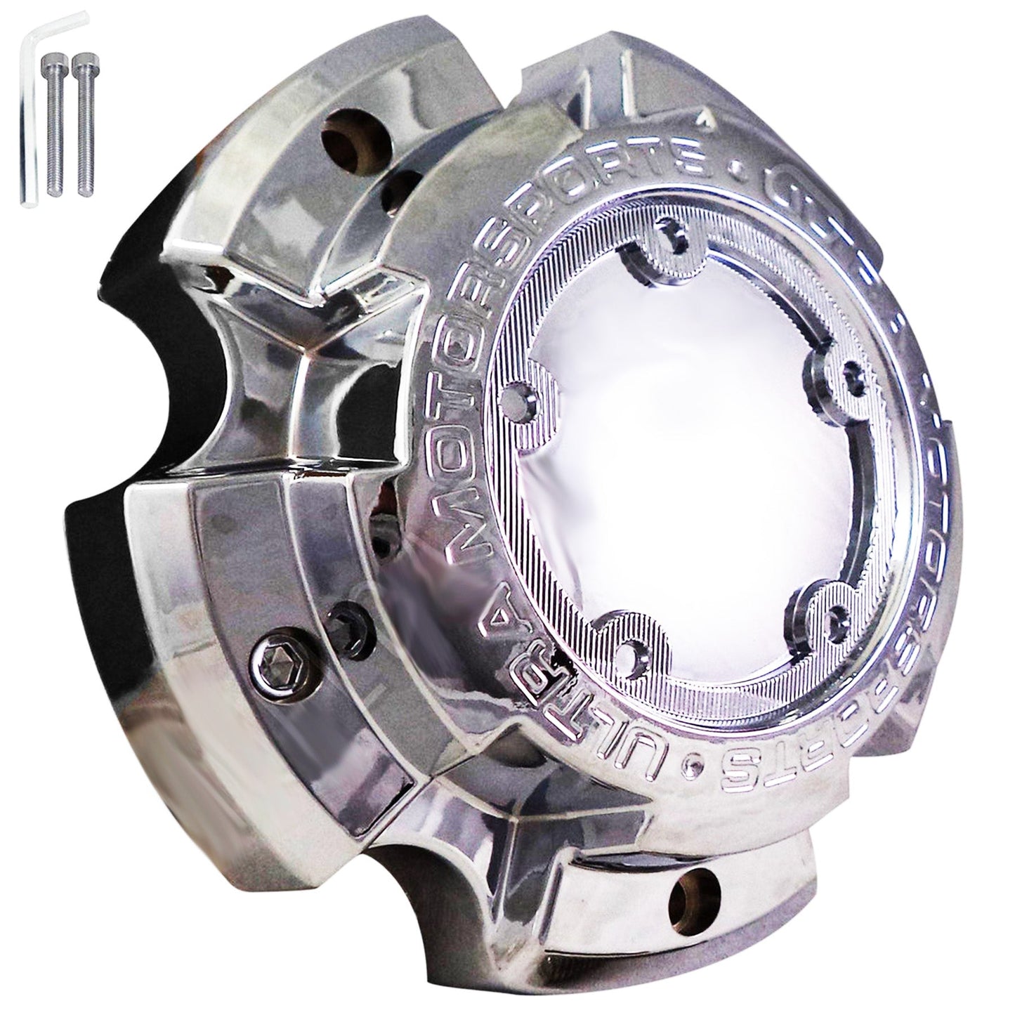 Ultra Wheels Chrome Custom Wheel Center Cap # A89-9850 / 51241680F-7 (4 CAPS)