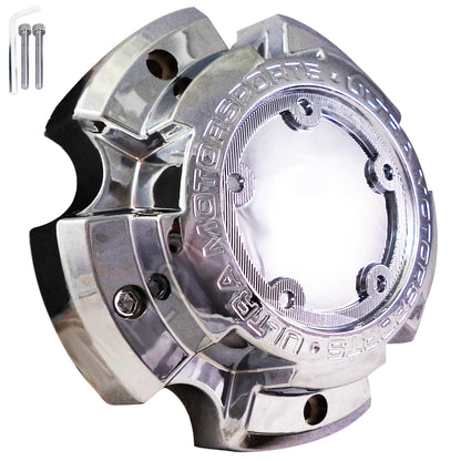 Ultra Wheels Chrome Custom Wheel Center Cap # A89-9850 / 51241680F-7 (4 CAPS)