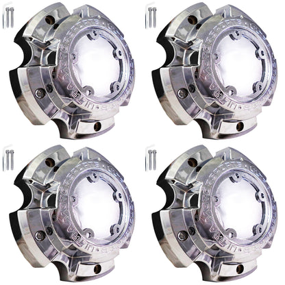 Ultra Wheels Chrome Custom Wheel Center Cap # A89-9850 / 51241680F-7 (4 CAPS)