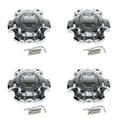 Ultra Motorsports # 89-9865 Chrome Wheel Hub Center Cap Rim 6 Lug 6X5.5 (4 CAPS)