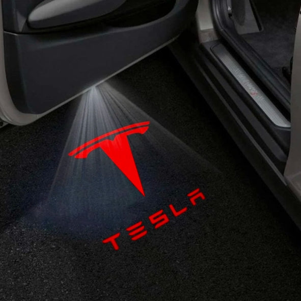 Tesla Model S Premium Door Puddle Lights Multiple Designs 2014–2019
