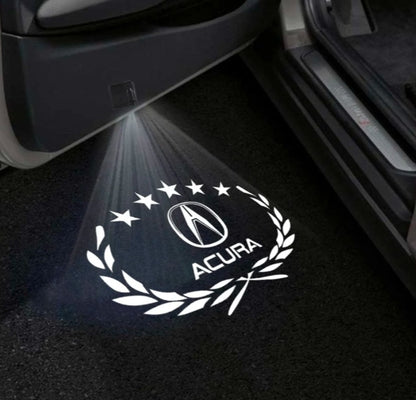 Acura MDX 1st Gen Door Stick On Puddle Lights Multiple Designs 2001–2006
