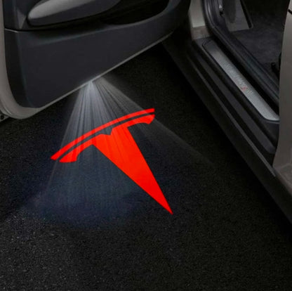 Tesla Model Y Premium Door Puddle Lights Multiple Designs 2020–2026