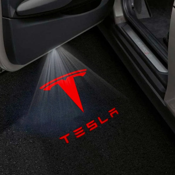 Tesla Model Y Premium Door Puddle Lights Multiple Designs 2020–2026