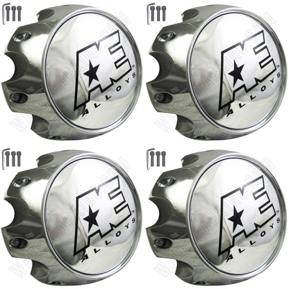 Eagle Alloys AE Hardrock Series 8 LUG Chrome Wheel Rim 3313-06 Center Cap (4 CAPS)