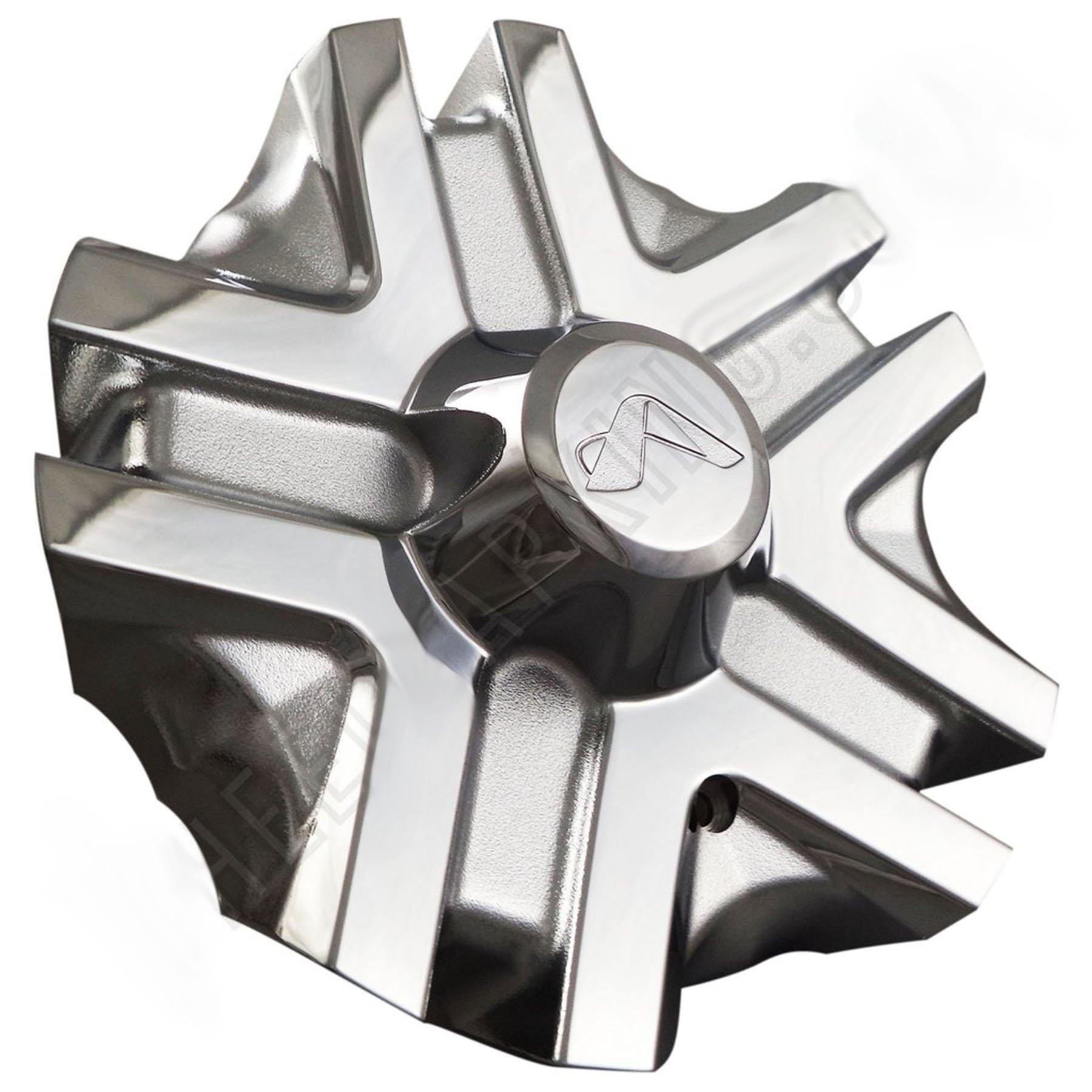 Alba Wheels Chrome Custom Wheel Center Cap # 582L224 (4 CAPS)