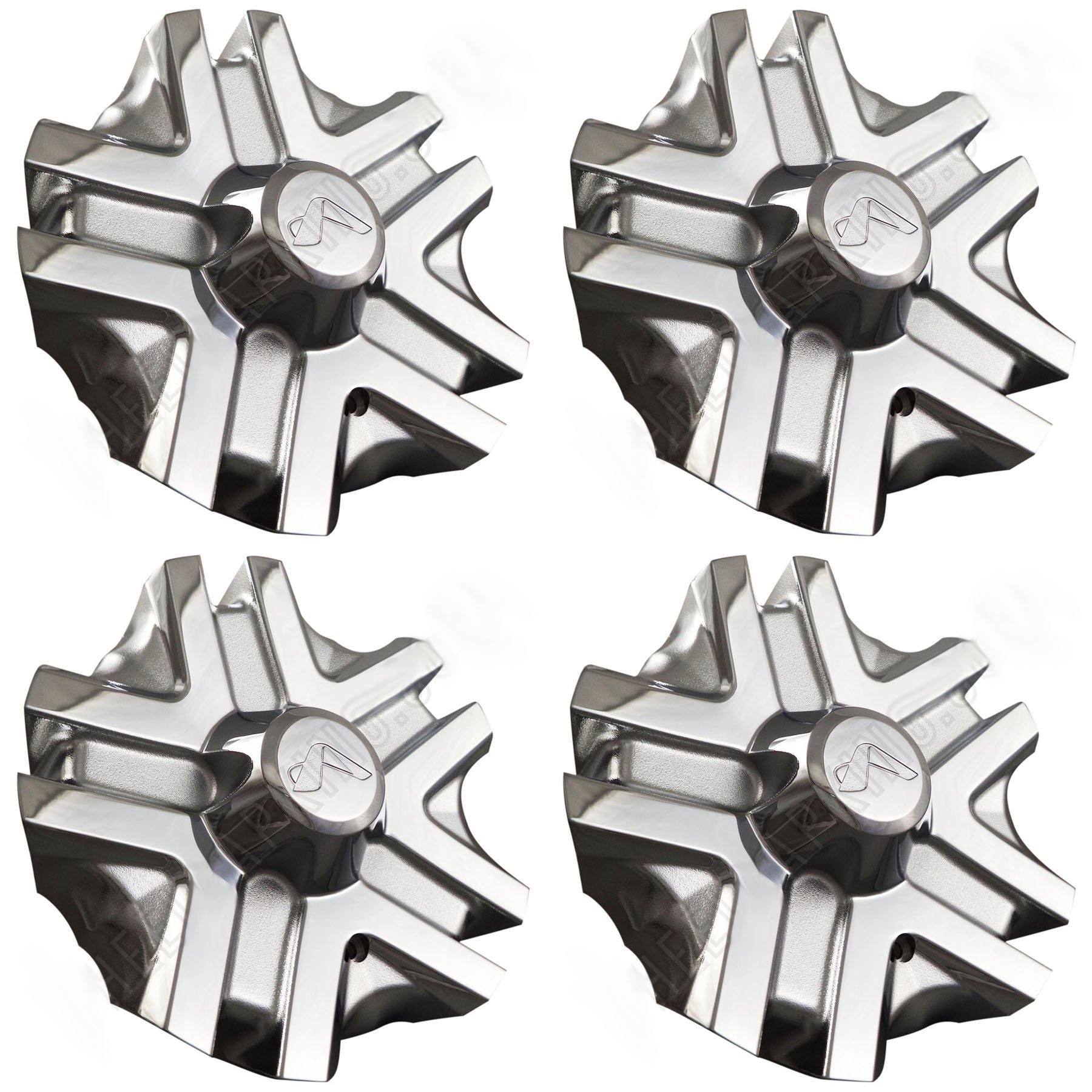 Alba Wheels Chrome Custom Wheel Center Cap # 582L224 (4 CAPS)