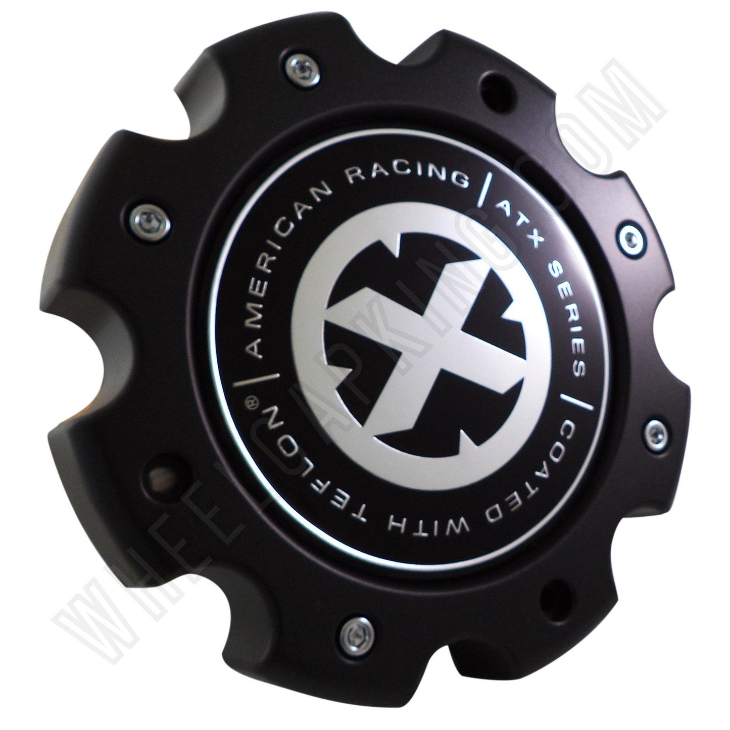 AMERICAN RACING ATX FLAT BLACK Custom Wheel Center Cap Caps Set 4 # 490L204 NEW!