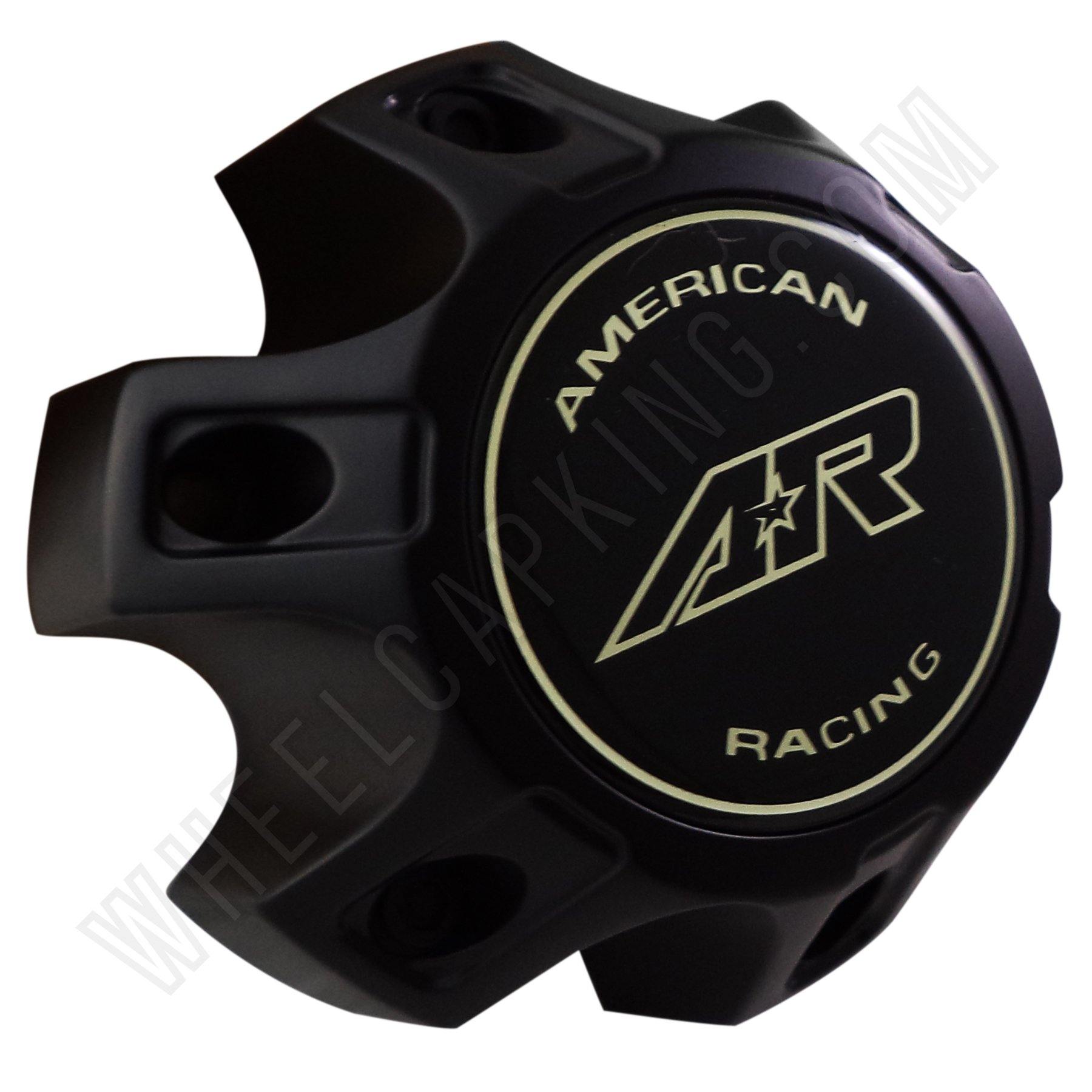 AMERICAN RACING AR Flat Black Custom Wheel Center Cap Caps Set 4 # 6192-1216-CAP
