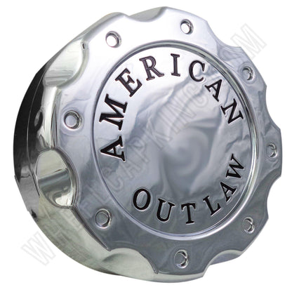 American Outlaw Wheels BC-671Z Chrome Custom Wheel Center Caps (Set of 4)