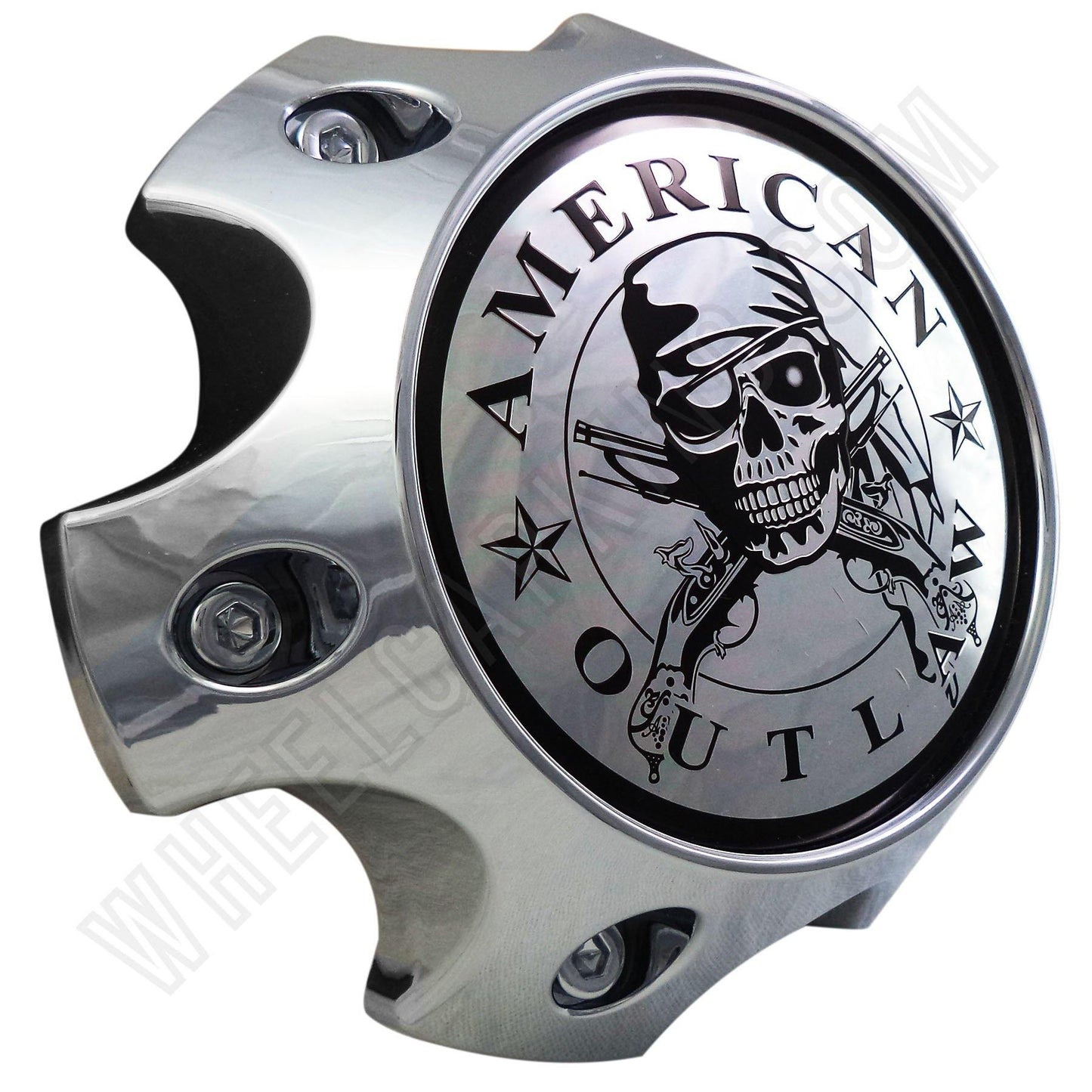 American Outlaw Wheels Chrome Custom Wheel Center Caps # BC-789 (1 CAP)