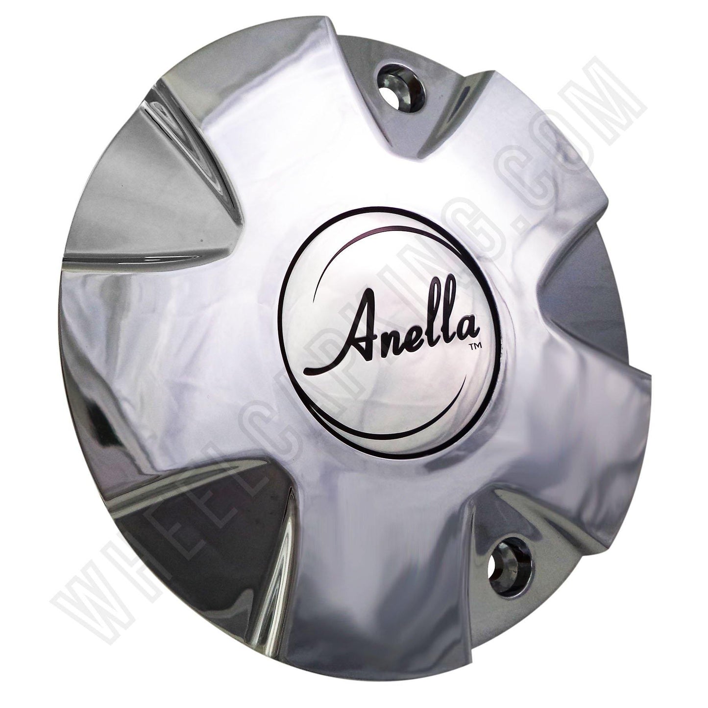 Anella Wheels Fighting Star Chrome Custom Wheel Center Cap # C159 (4 CAPS)