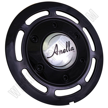 Anella Wheels Gloss Black Custom Wheel Center Cap # C130/FTK (4 CAPS)