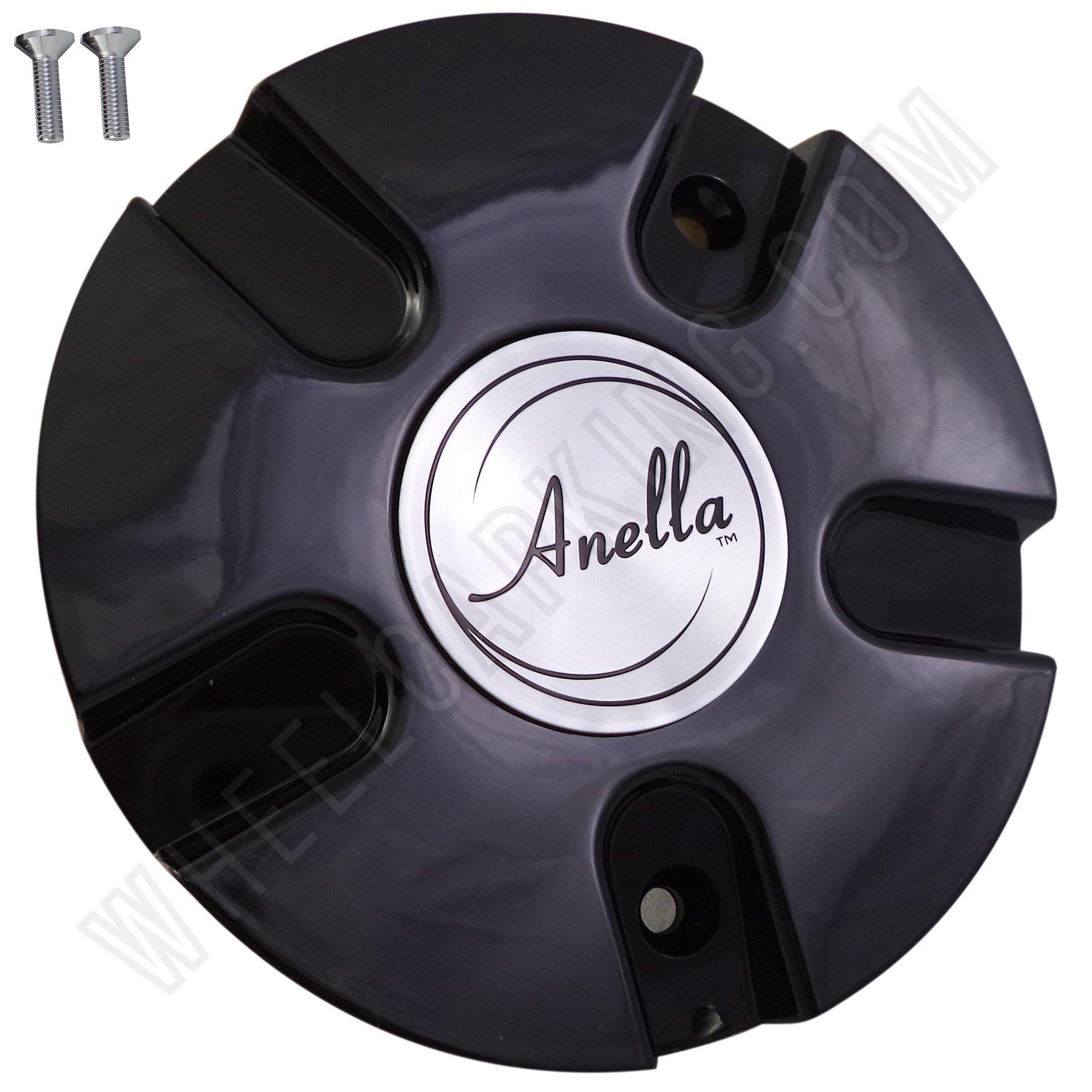 Anella Wheels Gloss Black Custom Wheel Center Cap # C153 (1 CAP)