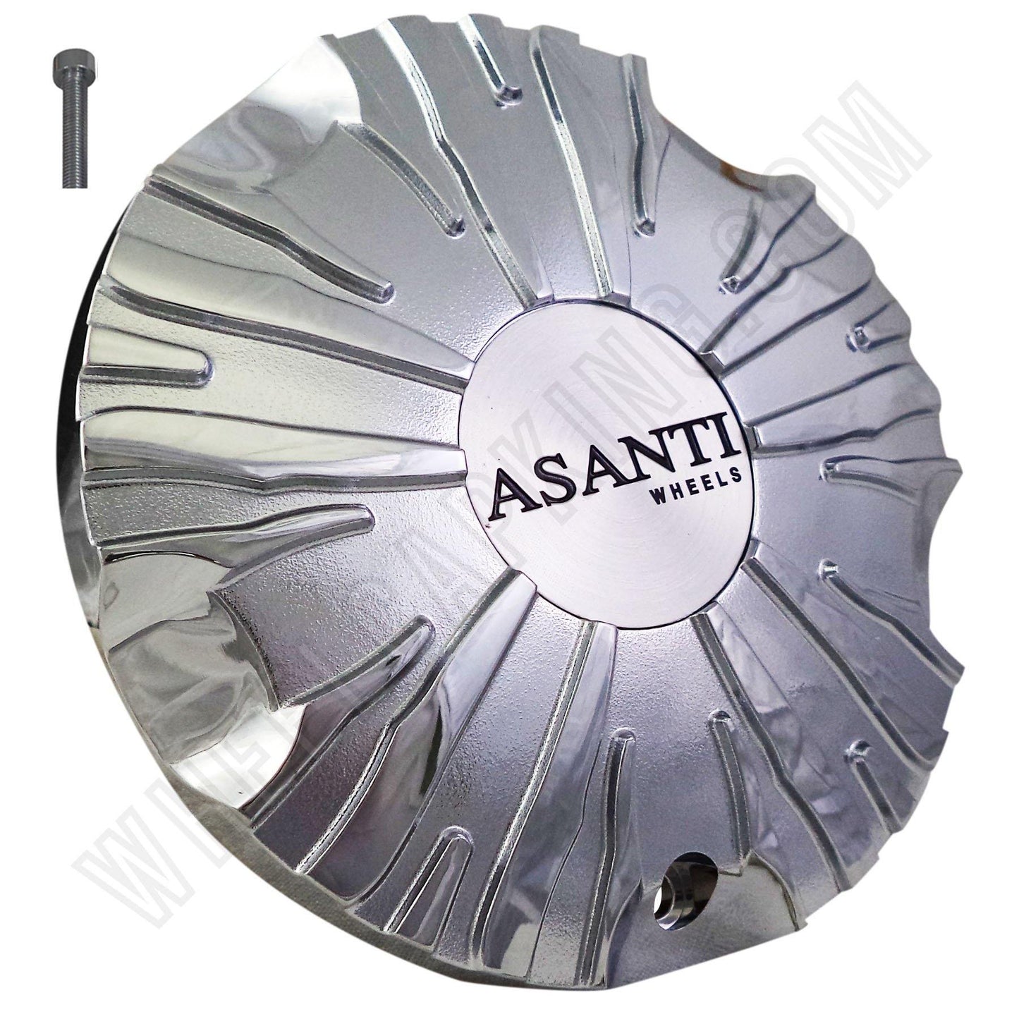 Asanti Wheels Chrome Custom Wheel Center Cap # ZEBRA MS-CAP-L112 (4 CAPS)