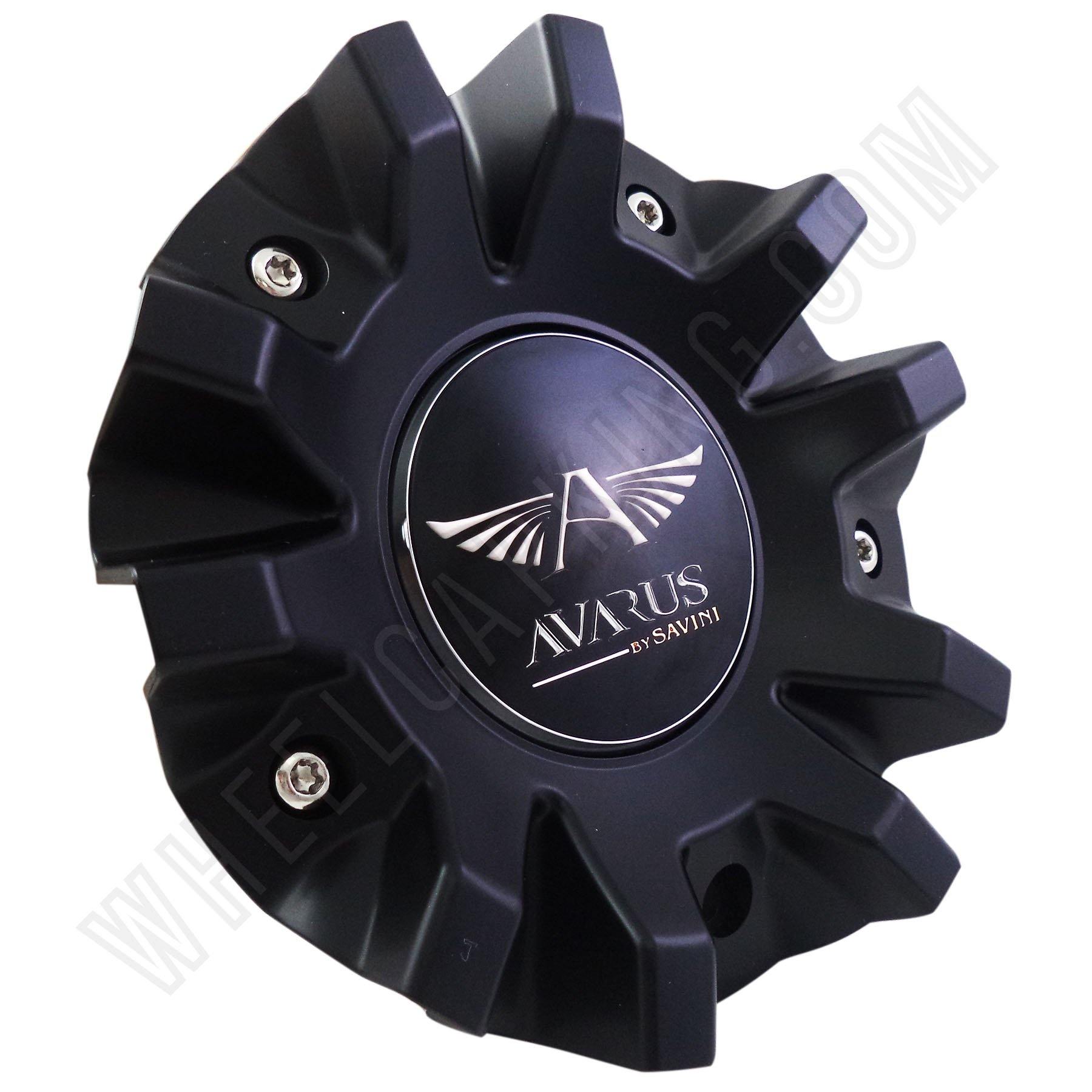 Avarus # MS-CAP-Z216 / Z215 / AV-3 Flat Black Custom Wheel Center Cap (1 CAP)