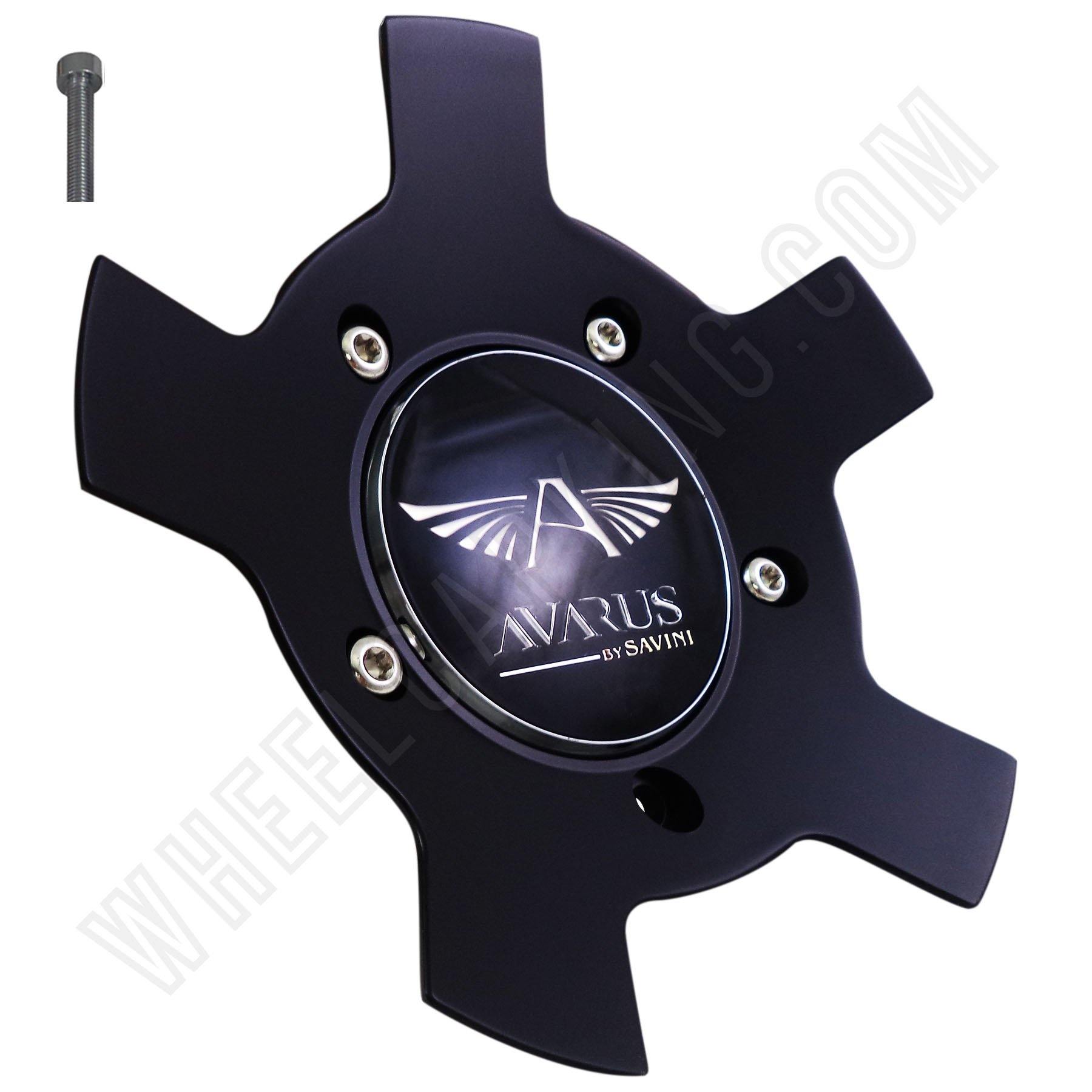 Avarus # MS-CAP-Z214 Flat Black Custom Wheel Center Cap (1 CAP)