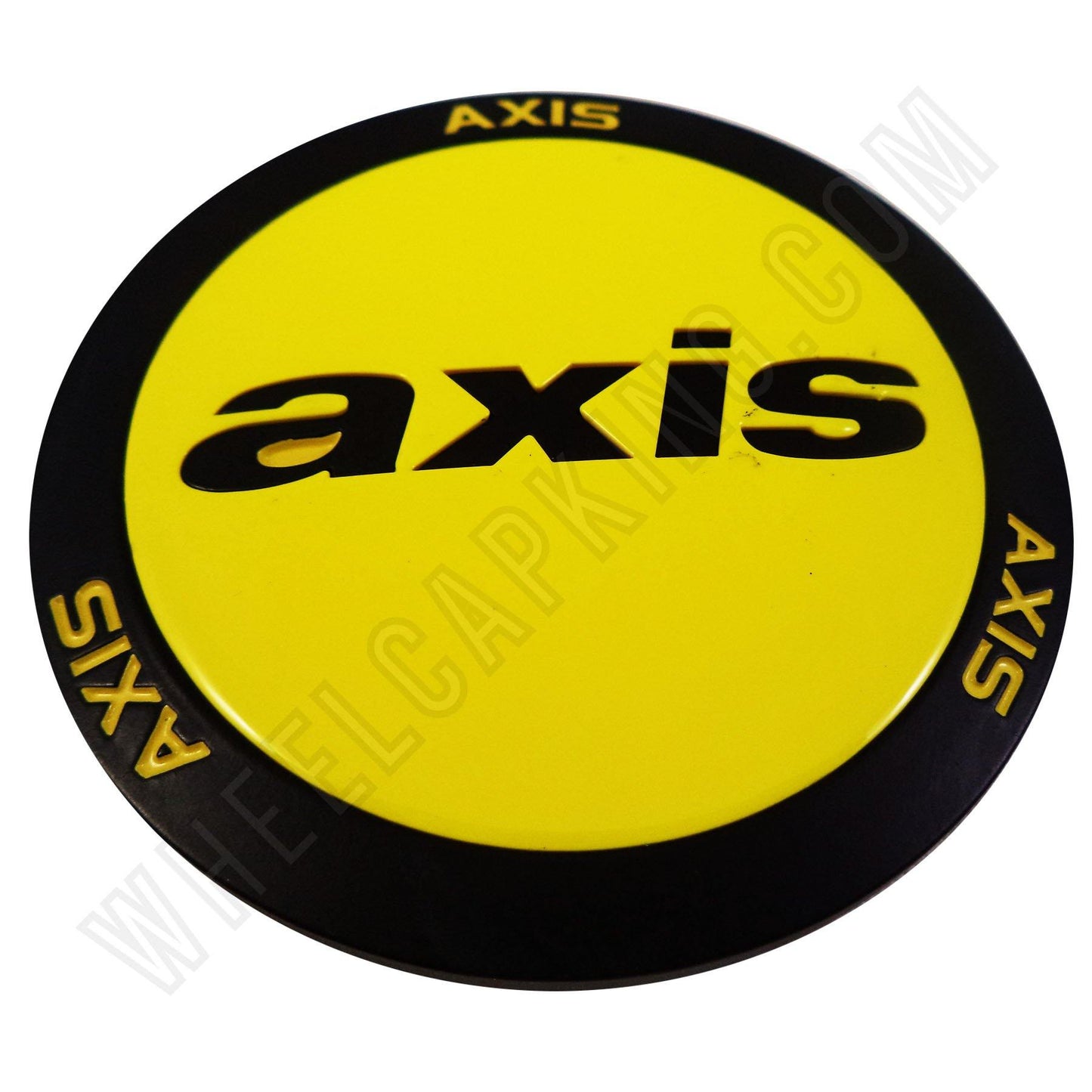 Axis Wheels Yellow / Black SHINE Custom Wheel Center Cap (1 CAP)