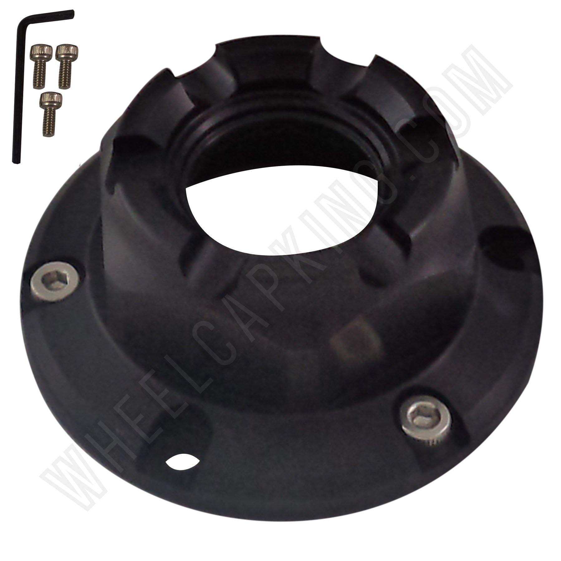 Axis HIRO Wheels Flat Black Custom Wheel Center Cap (4 CAPS)
