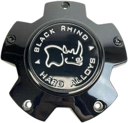 Black Rhino Hard Alloys CAP BR 5/150 GLOSS BLACK (M-872) - CCBR5150GBFLAT Wheel Center Cap (1Pc)