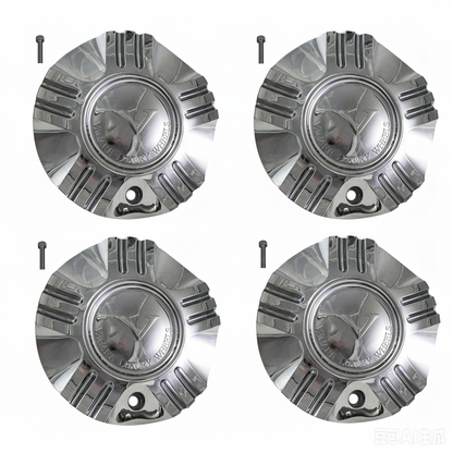 Four VAGARE C-055-1-1 chrome center caps