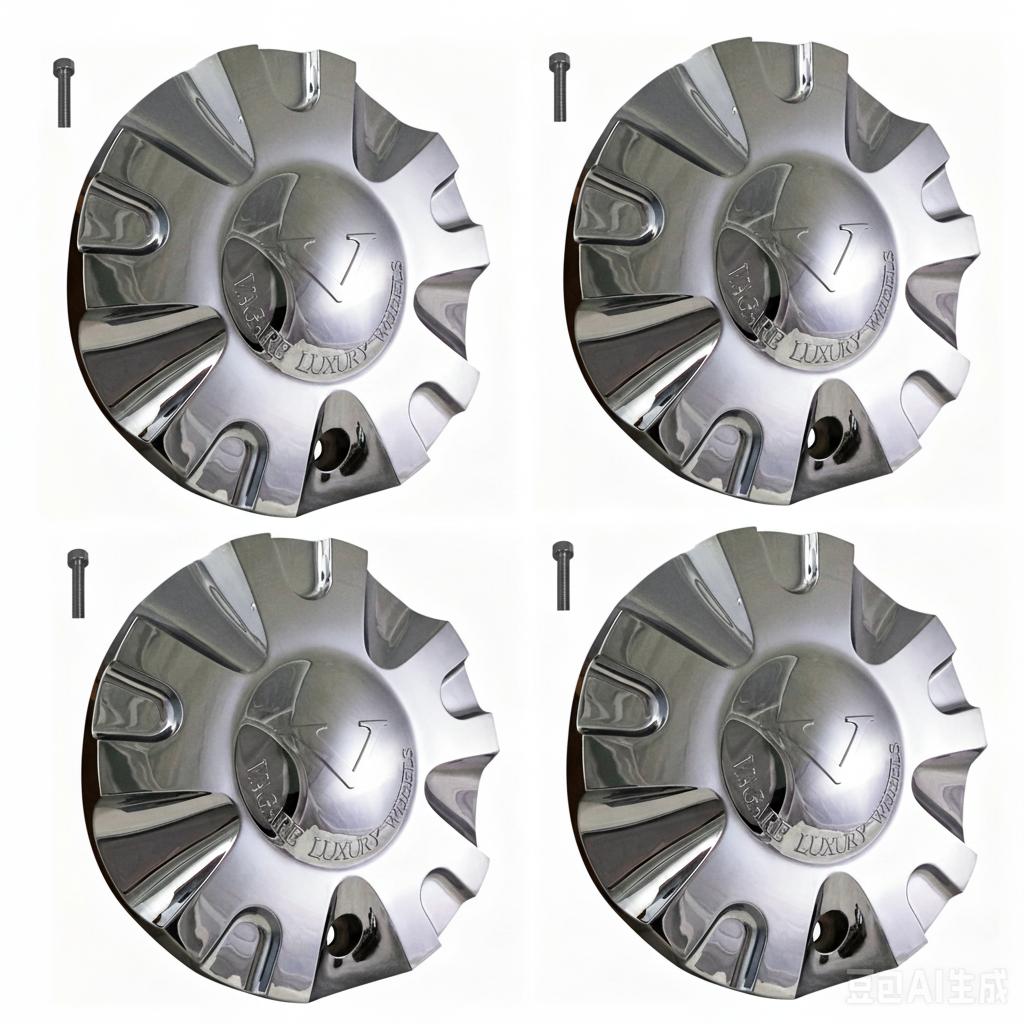 Four VAGARE C-099-2 chrome center caps
