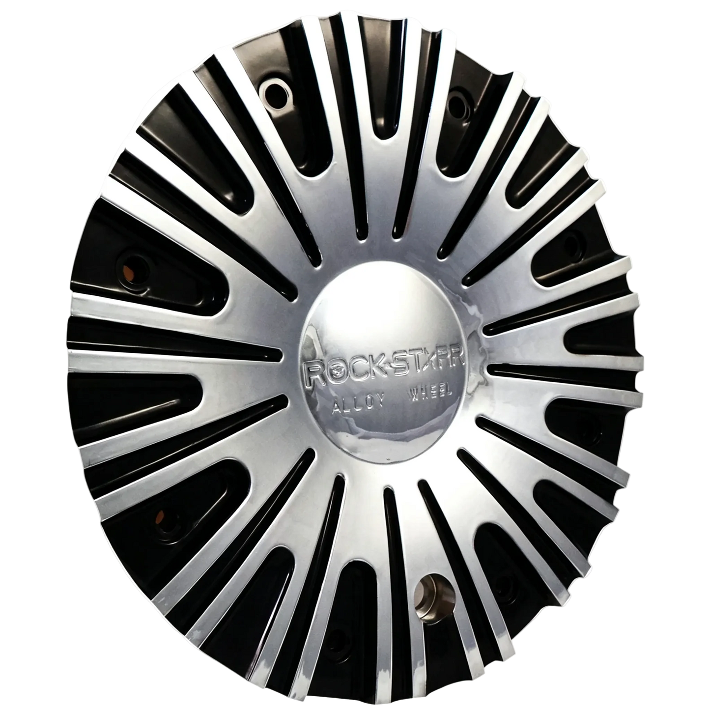 ROCKSTARR C-222-2 chrome black center cap