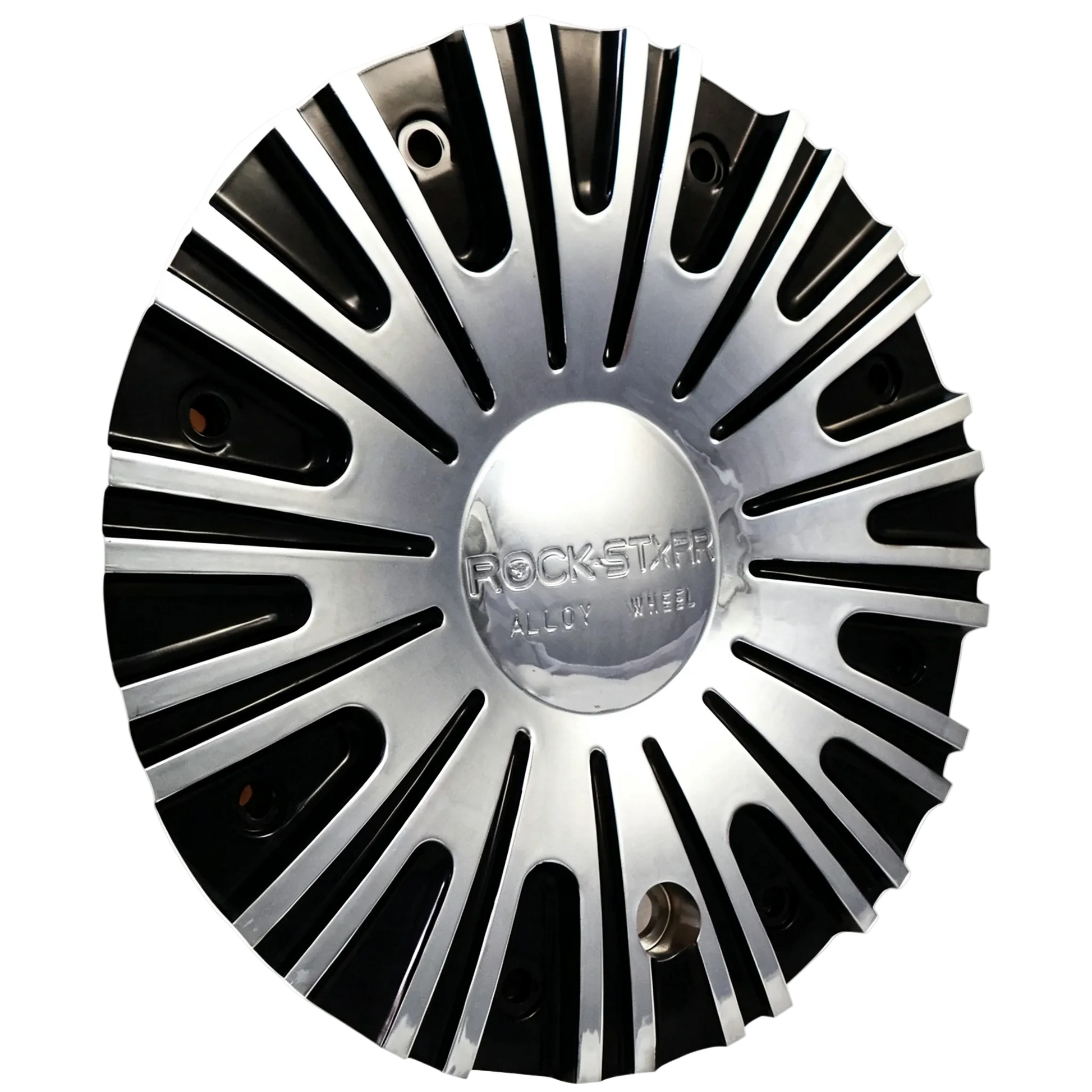 ROCKSTARR C-222-2 chrome black center cap