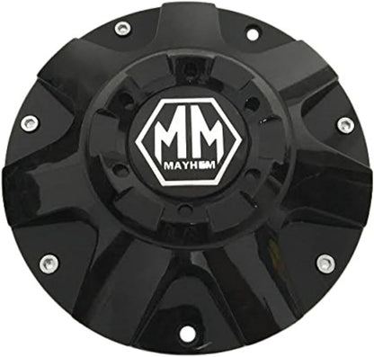Mayhem Wheels C709501B C108060B 71312090F-12 Gloss Black Wheel Center Cap (1Pc)