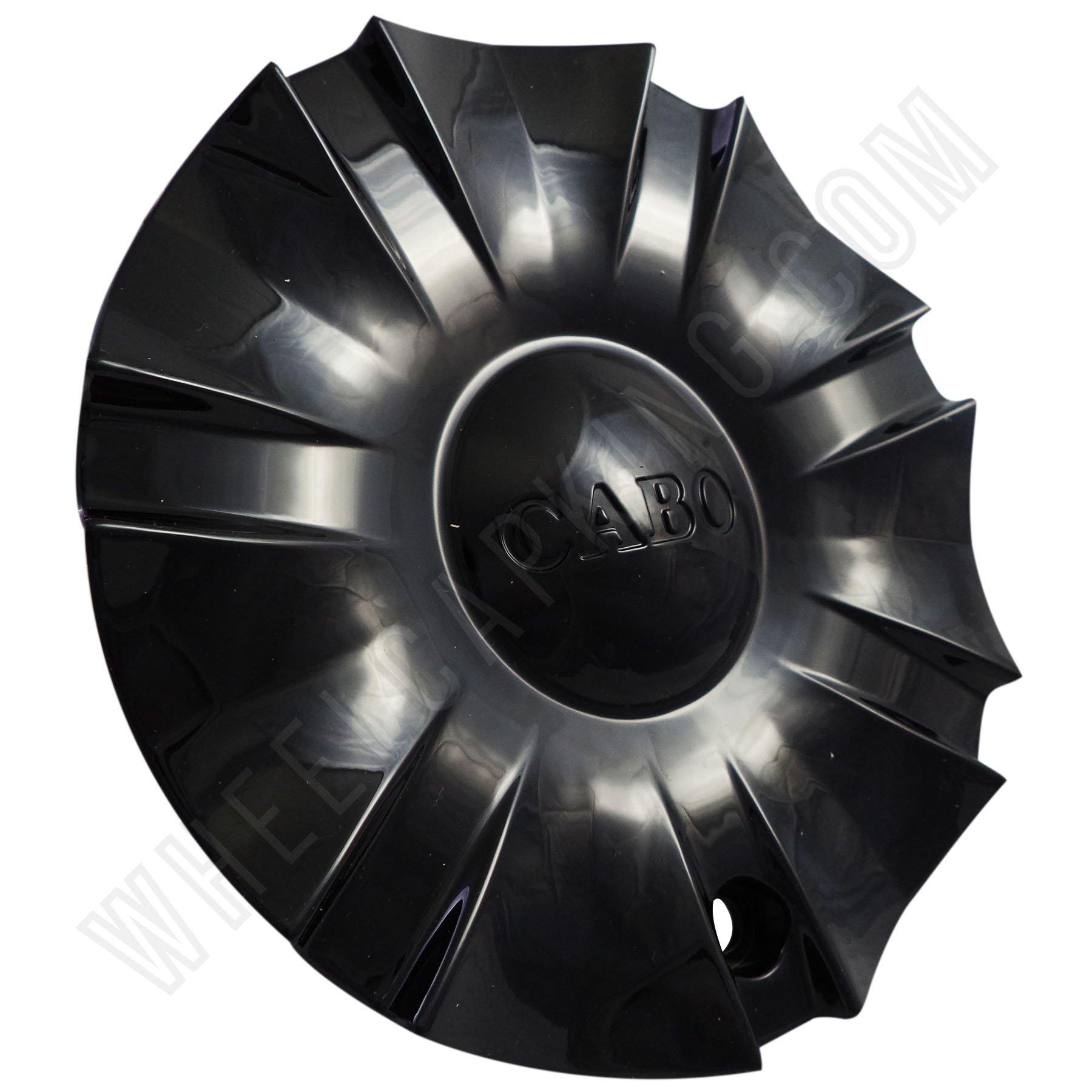 Cabo Wheels Gloss Black Custom Wheel Center Caps # C120301-CAP (4 CAPS)