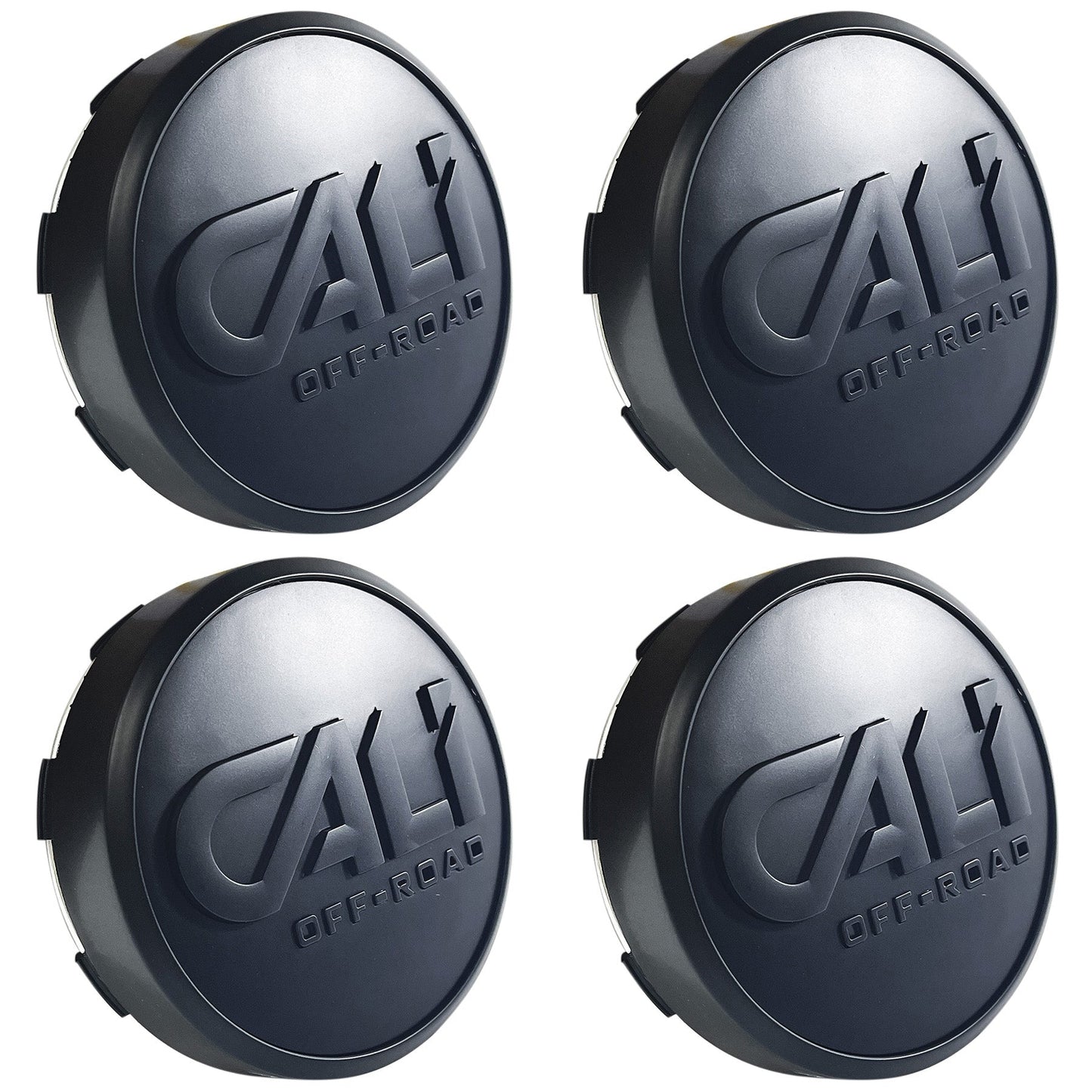 Cali Off-Road Matte Black Snap In Wheel Rim Center Cap C109109MB02 / 127220F-2 (4 CAPS)