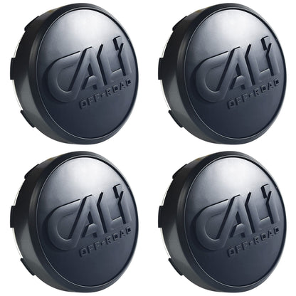 Cali Off-Road Matte Black Snap In Wheel Rim Center Cap C109109MB02 / 127220F-2 (4 CAPS)