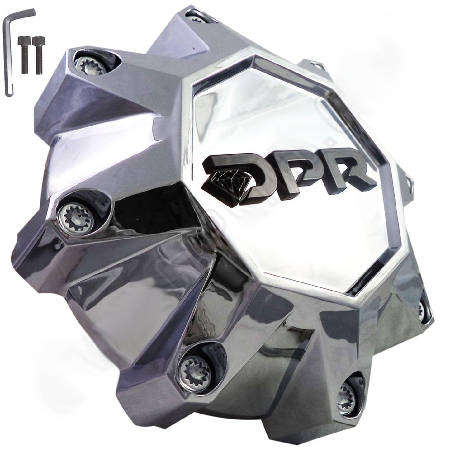 DPR Wheels Chrome Custom Wheel Center Cap Caps # A01-Z-CAP / LG1303-03 (4 CAPS)