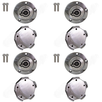 Dropstars Wheels Chrome Custom Wheel Center Caps # 1092L93 / DS07250011 / S708-56 (4 CAPS)