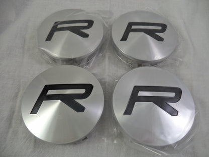 Rovos Wheels Silver Custom Wheel Center Cap # GB-R (4 CAPS)