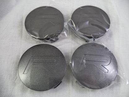Rovos Wheels Gloss Grey Custom Wheel Center Cap # GGM (4 CAPS)