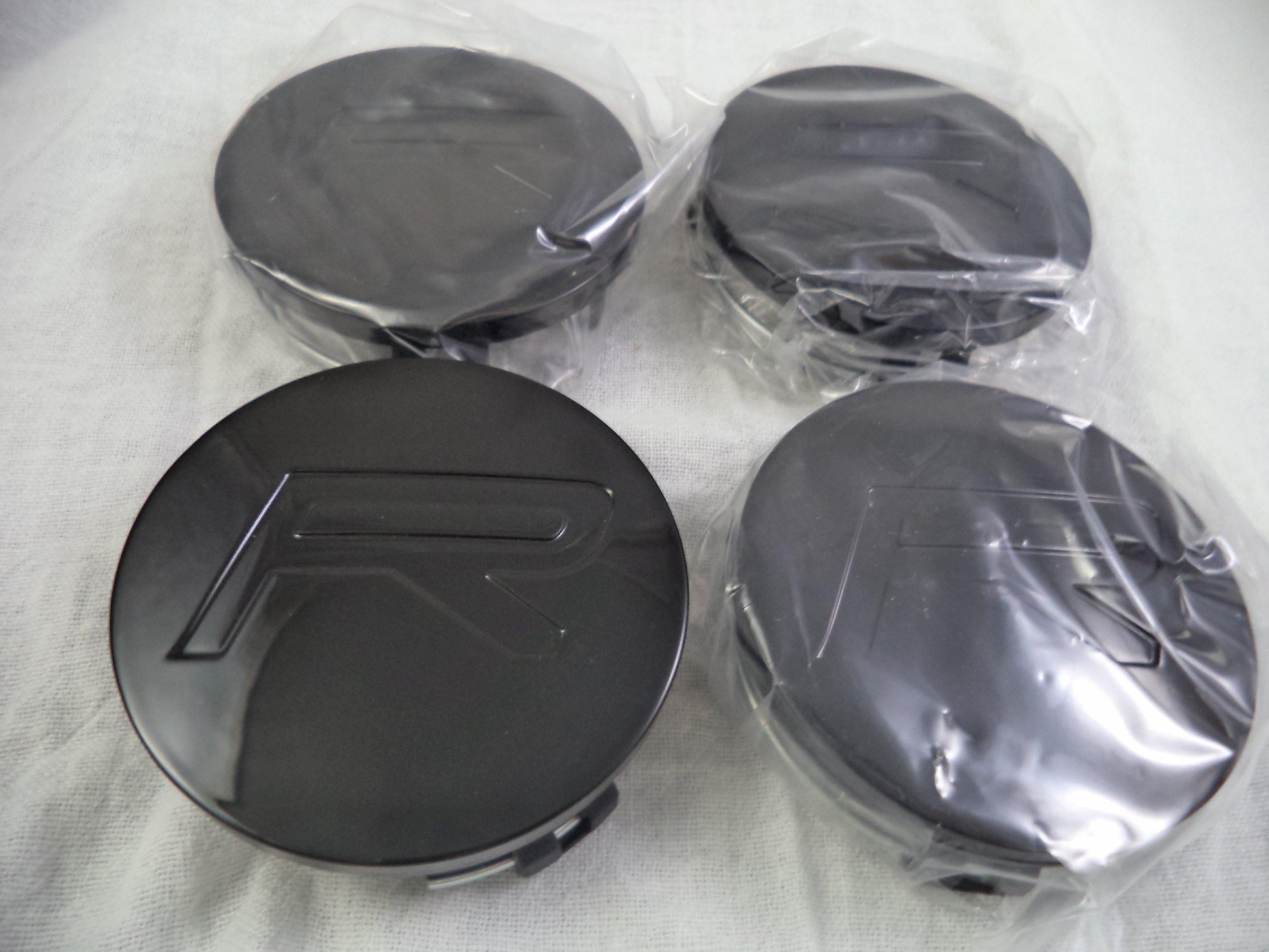 Rovos Wheels Gloss Black Custom Wheel Center Cap # GB (4 CAPS)