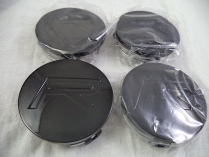 Rovos Wheels Gloss Black Custom Wheel Center Cap # GB (4 CAPS)