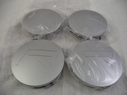 Rovos Wheels Silver Custom Wheel Center Cap # SS (4 CAPS)