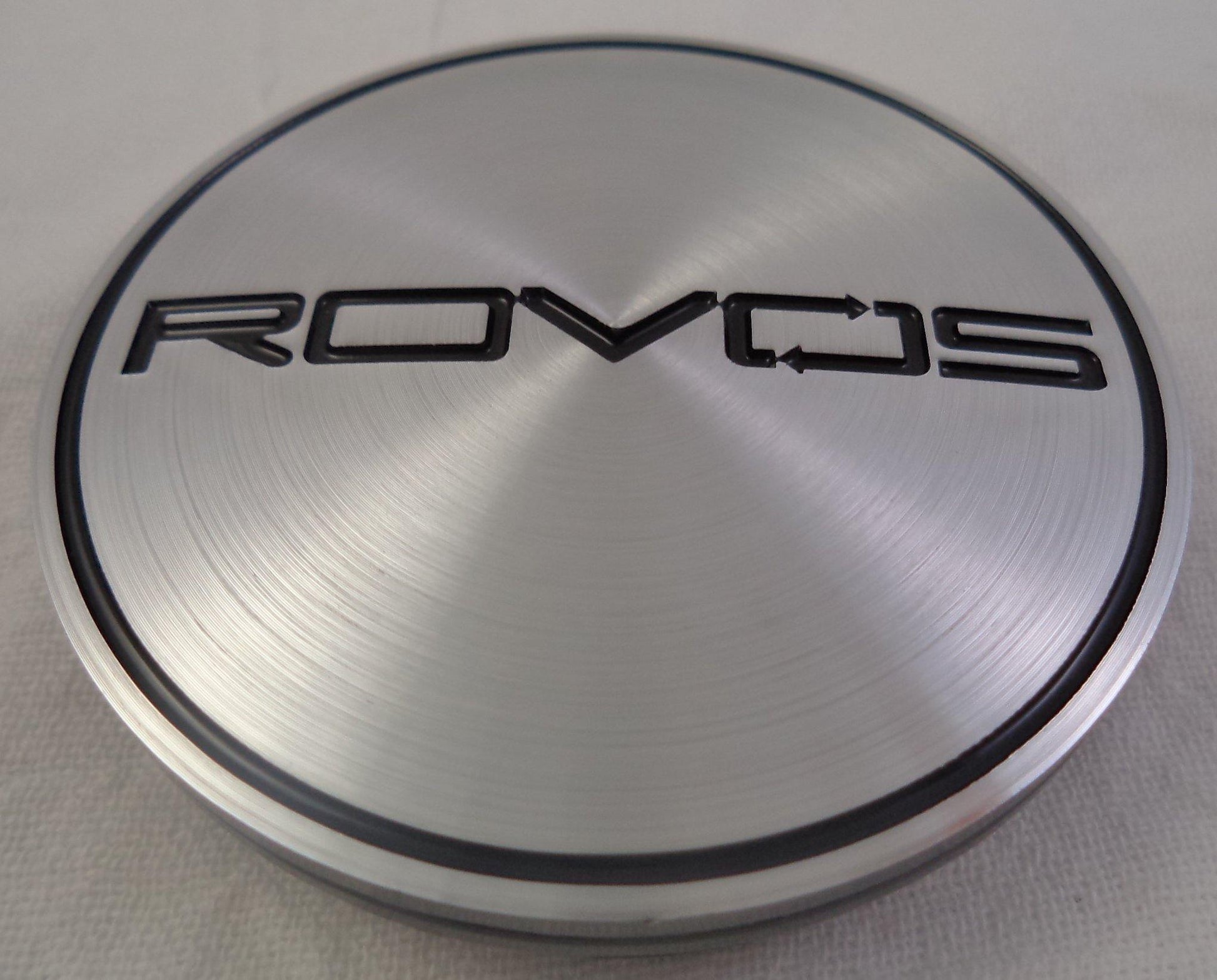Rovos Wheels Chrome / Black Logo Custom Wheel Center Cap # 188 (1 CAP)