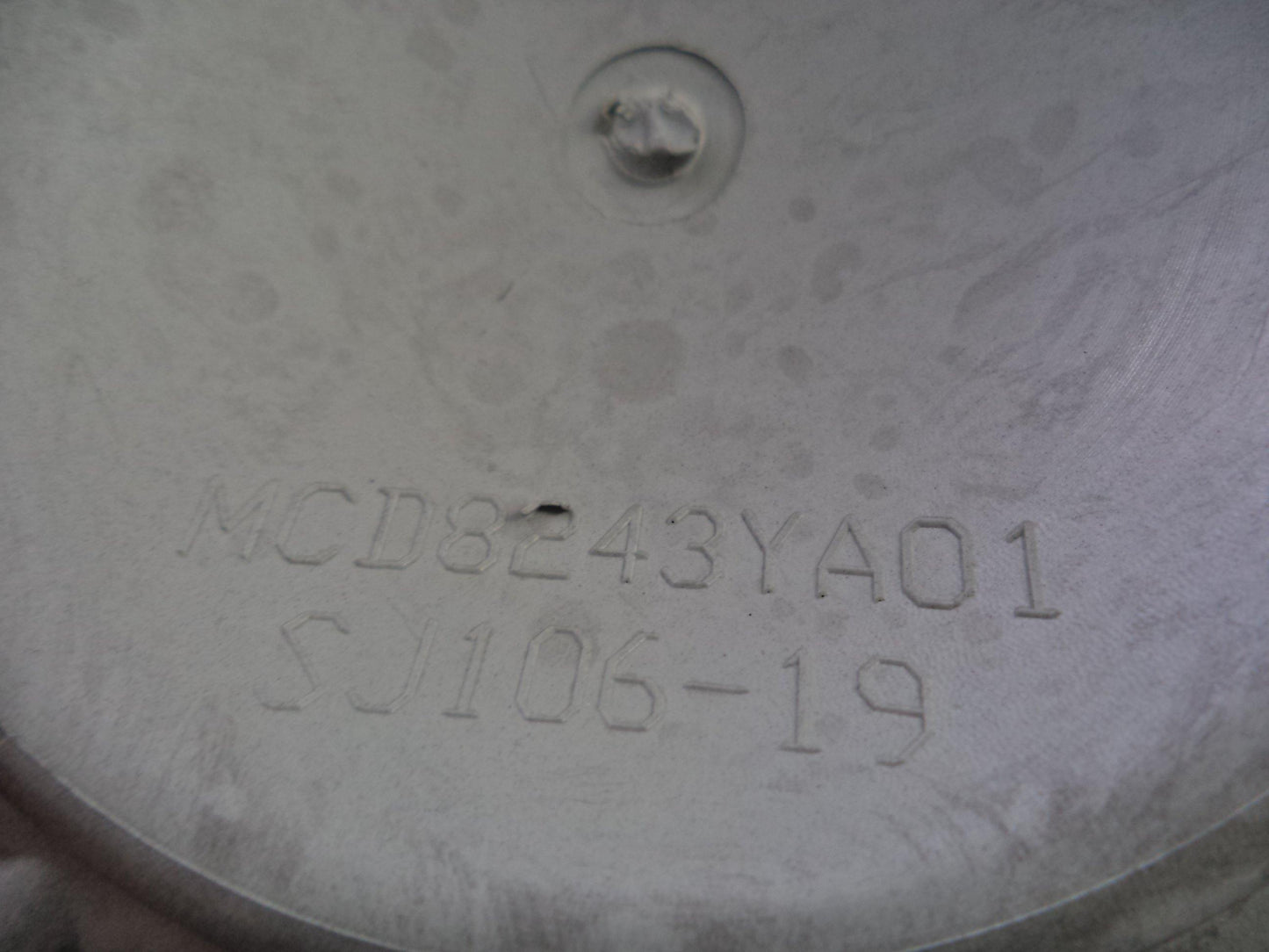 SSC / Sears Gloss Black Custom Wheel Center Cap # MCD8243YA01 / SJ106-19 (1 CAP)