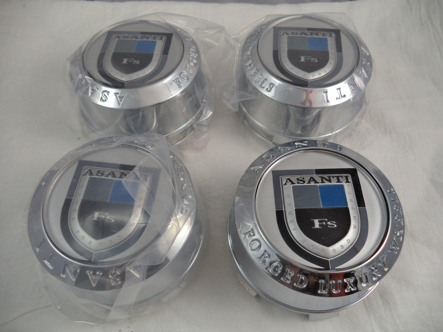 Asanti Wheels Chrome Custom Wheel Center Cap # C-100 / C-100T (4 CAPS)