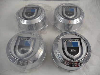 Asanti Wheels Chrome Custom Wheel Center Cap # C-100 / C-100T (4 CAPS)