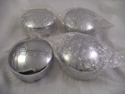 Black Rock Wheels Chrome Custom Wheel Center Cap # 330731BR (4 CAPS)