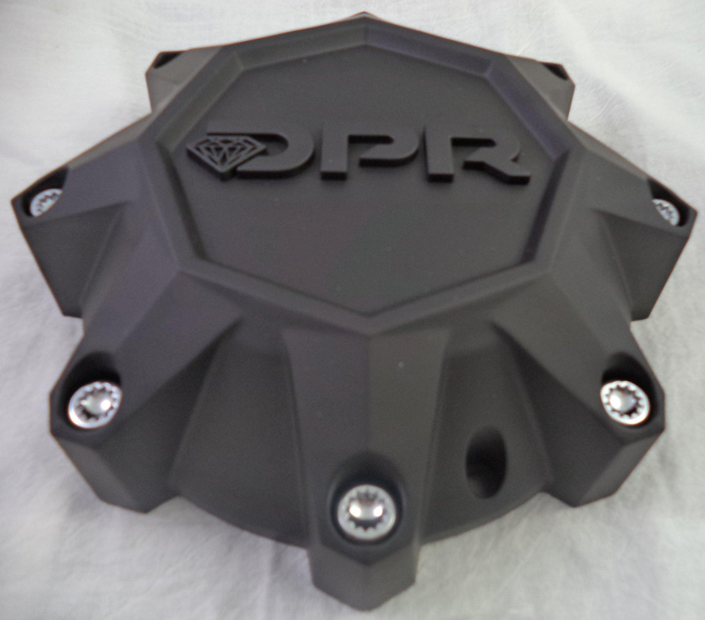 DPR Wheels Flat Black / Black Logo Custom Wheel Center Cap # A01-Z-CAP TALL (1 CAP)