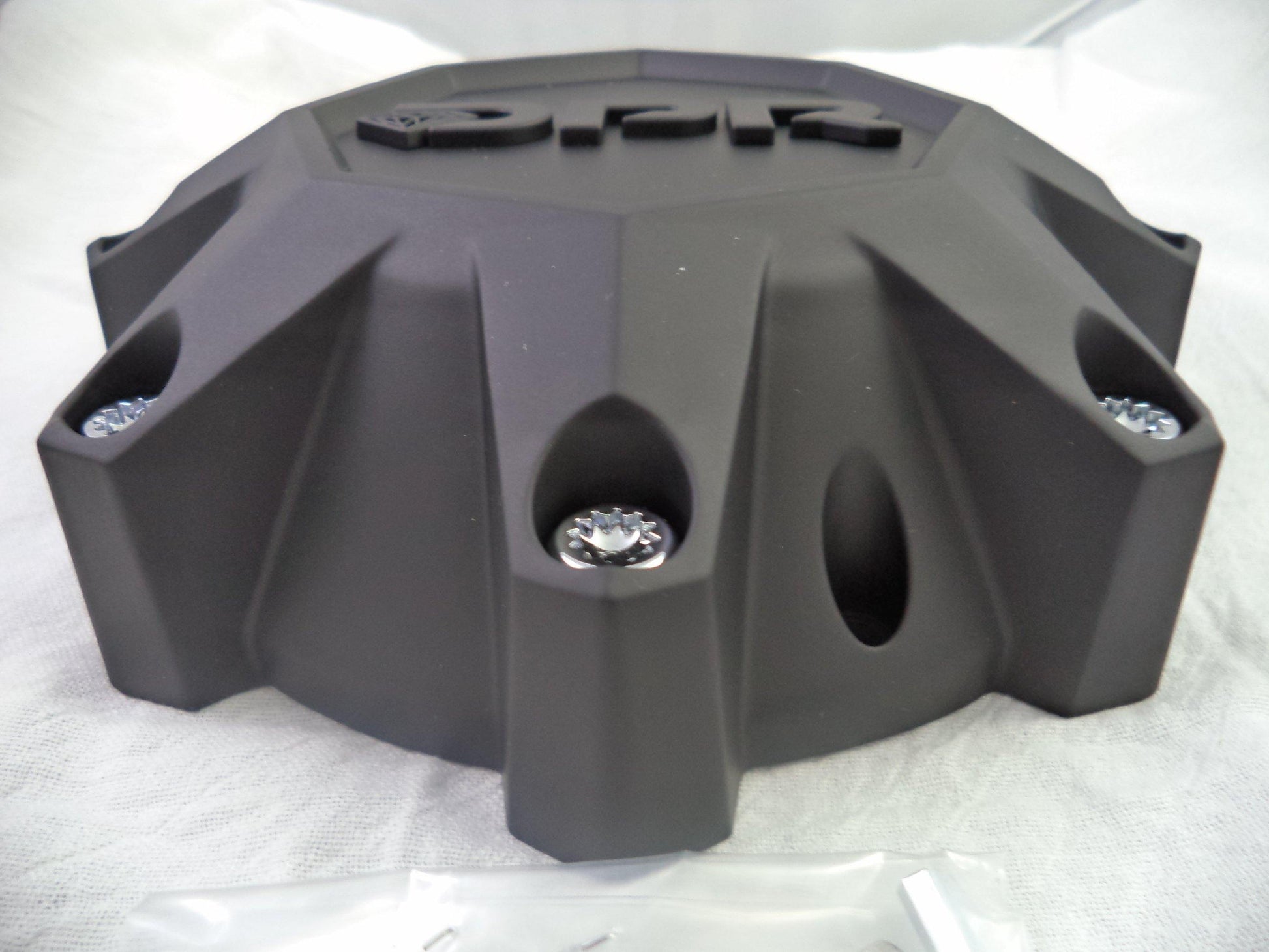 DPR Wheels Flat Black / Black Logo Custom Wheel Center Cap # A01-Z-CAP TALL (4 CAPS)