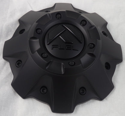 Fuel Offroad Wheel Center Cap 1001-63MBGB Flat Black / Gloss Logo 5+6 Lug (1 CAP)