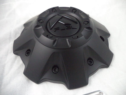 Fuel Offroad Wheel Center Cap 1001-63MBGB Flat Black / Gloss Logo 5+6 Lug (1 CAP)
